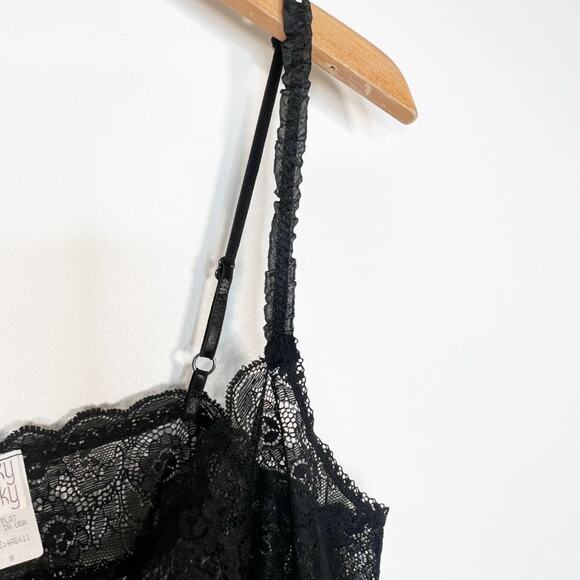Hanky Panky Black Grey Leopard Babydoll Chemise Slip Dress & Thong Set NWOT - Picture 5 of 15